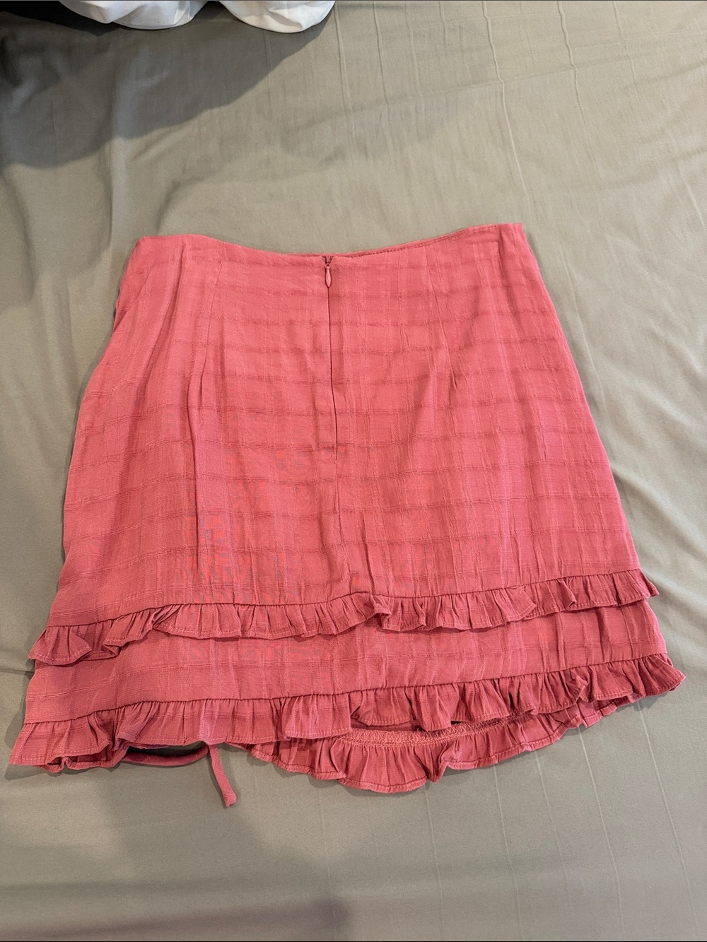 Lulus Pink Ruffle Drawstring Skirt - Picture 3 of 3